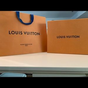 Louis Vuitton shopping bag and box